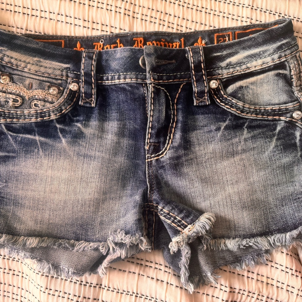 Rock Revival Blue Denim Shorts